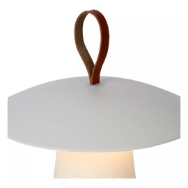 LA DONNA uzlādējama āra galda lampa Ø19,7 cm LED 2W 2700K balta (Lucide)