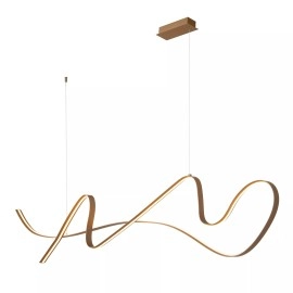 LAMBADA Piekaramā lampa LED dim 1x47W 2700K šampanieša krāsa (Lucide)