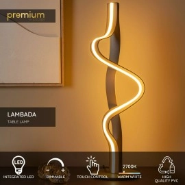 LAMBADA galda lampa LED 19 W 2700K šampanieša krāsā (Lucide)