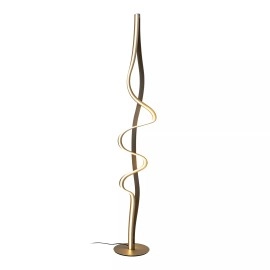 LAMBADA stāvlampa LED 38 W 2700K matēta zelta/misiņa krāsā (Lucide)