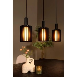 LAMBRES piekarama lampa 164x15 cm 5xE27 melna (Lucide)