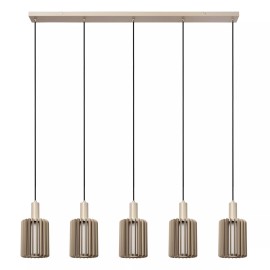 LAMBRES piekaramā lampa 5xE27 40 W taupe (Lucide)