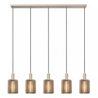 LAMBRES piekaramā lampa 5xE27 40 W taupe (Lucide)