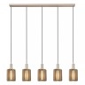 LAMBRES piekaramā lampa 164 cm 5×E27 pelēkbrūna (Lucide)
