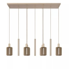 LAMBRES piekaramā lampa 6xE27 40 W taupe (Lucide)