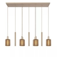 LAMBRES piekaramā lampa 6xE27 40 W taupe (Lucide)