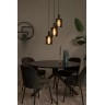 LAMBRES piekaramā lampa 3xE27 melna (Lucide)