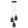 LAMBRES piekaramā lampa 3xE27 melna (Lucide)