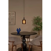 LAMBRES piekaramā lampa Ø 15 cm 1xE27 melna (Lucide)