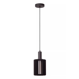 LAMBRES piekaramā lampa Ø 15 cm 1xE27 melna (Lucide)
