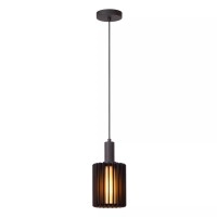 LAMBRES piekaramā lampa Ø 15 cm 1xE27 melna (Lucide)