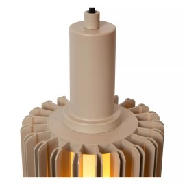 LAMBRES piekaramā lampa Ø 15 cm 1xE27 taupe tonī (Lucide)