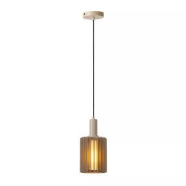 LAMBRES piekaramā lampa Ø 15 cm 1xE27 taupe tonī (Lucide)