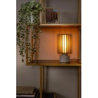 LAMBRES galda lampa Ø 15 cm 1xE27 taupe tonī (Lucide)