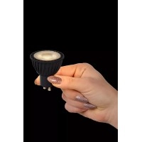 MR16 LED spuldze GU10 1x5 W 3000 K dimmējama melna (Lucide)
