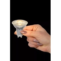 MR16 LED spuldze GU10 1x5 W 2700 K nedimmējama caurspīdīga (Lucide)