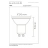 MR16 LED spuldze GU10 1x5 W 2700 K nedimmējama caurspīdīga (Lucide)