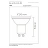MR16 LED spuldze GU10 1x5 W 2700 K nedimmējama caurspīdīga (Lucide)