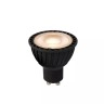 MR16 LED spuldze ar dienas/nakts sensoru GU10 1x5 W 2700 K nedimmējama melna ar dienas/nakts sensoru (Lucide)