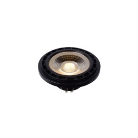 ES111 — LED spuldze GU10 12W, 2200–3000K, 820 lm, melna (Lucide)