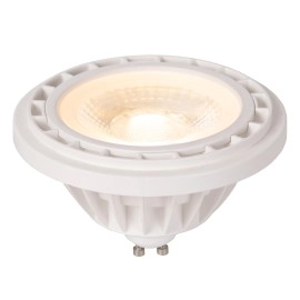 ES111 — LED spuldze GU10 12W, 2200–3000K, 820 lm, balta (Lucide)