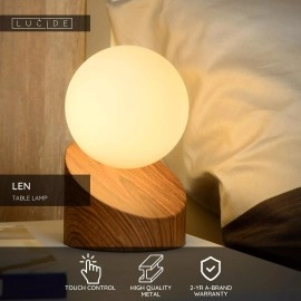 LEN galda lampa Ø 10 cm 1xG9 tumša koka tonī (Lucide)