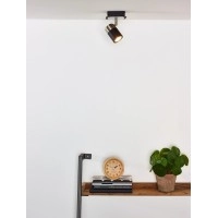 LENNERT griestu prožektors GU10 LED 1x5W 3000K melns (Lucide)