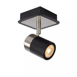 LENNERT griestu prožektors GU10 LED 1x5W 3000K melns (Lucide)