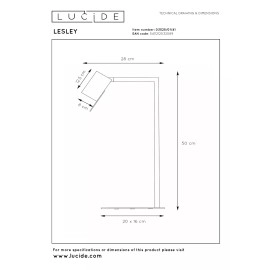 LESLEY galda lampa 1 x 35 W GU10 taupe (Lucide)