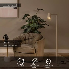 LESLEY stāvlampa lasīšanai 1 x 35 W GU10 taupe (Lucide)