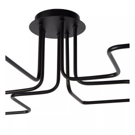 LESTER griestu lampa 6xE27 40W melna (Lucide)