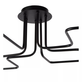 LESTER griestu lampa 6xE27 40W melna (Lucide)