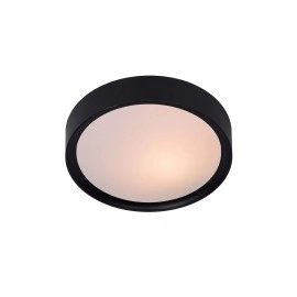 LEX Griestu lampa Ø25cm 1x9W E27 melna (Lucide)
