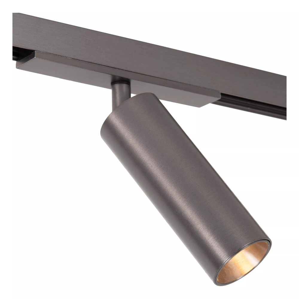 LINIAL BIX sliežu prožektors 1x8W LED satin gun metal (Lucide)