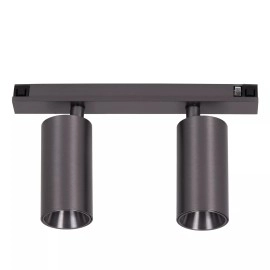 LINIAL BIXX sliežu prožektors 2x8W LED satin gun metal (Lucide)