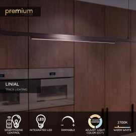 LINIAL sliežu sistēmas prožektors LED 12 W satin gun metal (Lucide)