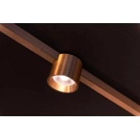 LINIAL LUX sliežu gaismeklis 1x8W LED šampanieša krāsā (Lucide)