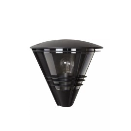 LIVIA āra sienas lampa 1 × 60 W E27 melna (Lucide)