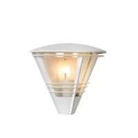 LIVIA āra sienas lampa 1x60W E27 IP44 balta (Lucide)