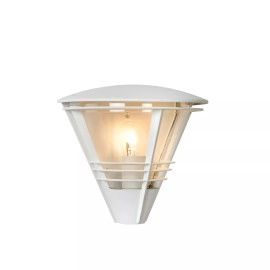 LIVIA āra sienas lampa 1x60W E27 IP44 balta (Lucide)
