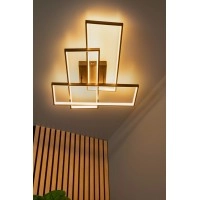 LOKERO LED CCT griestu gaismeklis 60 W 2700K/4000K melns (Lucide)