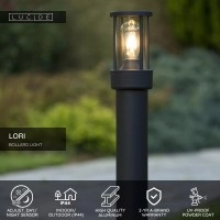 LORI āra stabiņš 1×15W E27 antracīta (Lucide)