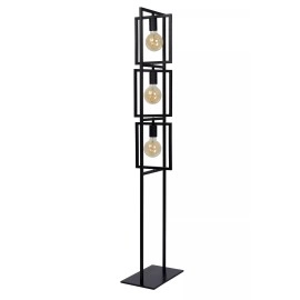 LUUK Stāvlampa 3x40W E27 melna (Lucide)