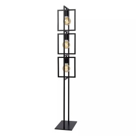 LUUK Stāvlampa 3x40W E27 melna (Lucide)