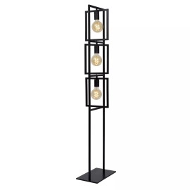 LUUK Stāvlampa 3x40W E27 melna (Lucide)