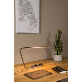 MADISON LED galda lampa 9 W 2700 K hroma/melna (Lucide)