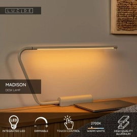 MADISON dimmējama LED galda lampa 6,5 W 2700K taupe (Lucide)