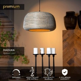 MADUKA piekaramā lampa 1x40W E27 brūna (Lucide)