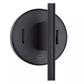MAGIC sienas gaismeklis 1xE27 40 W ar USB melns (Lucide)