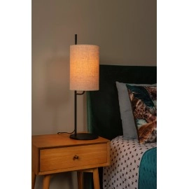 MAGIC galda lampa Ø18 cm 1xE27 melna (Lucide)